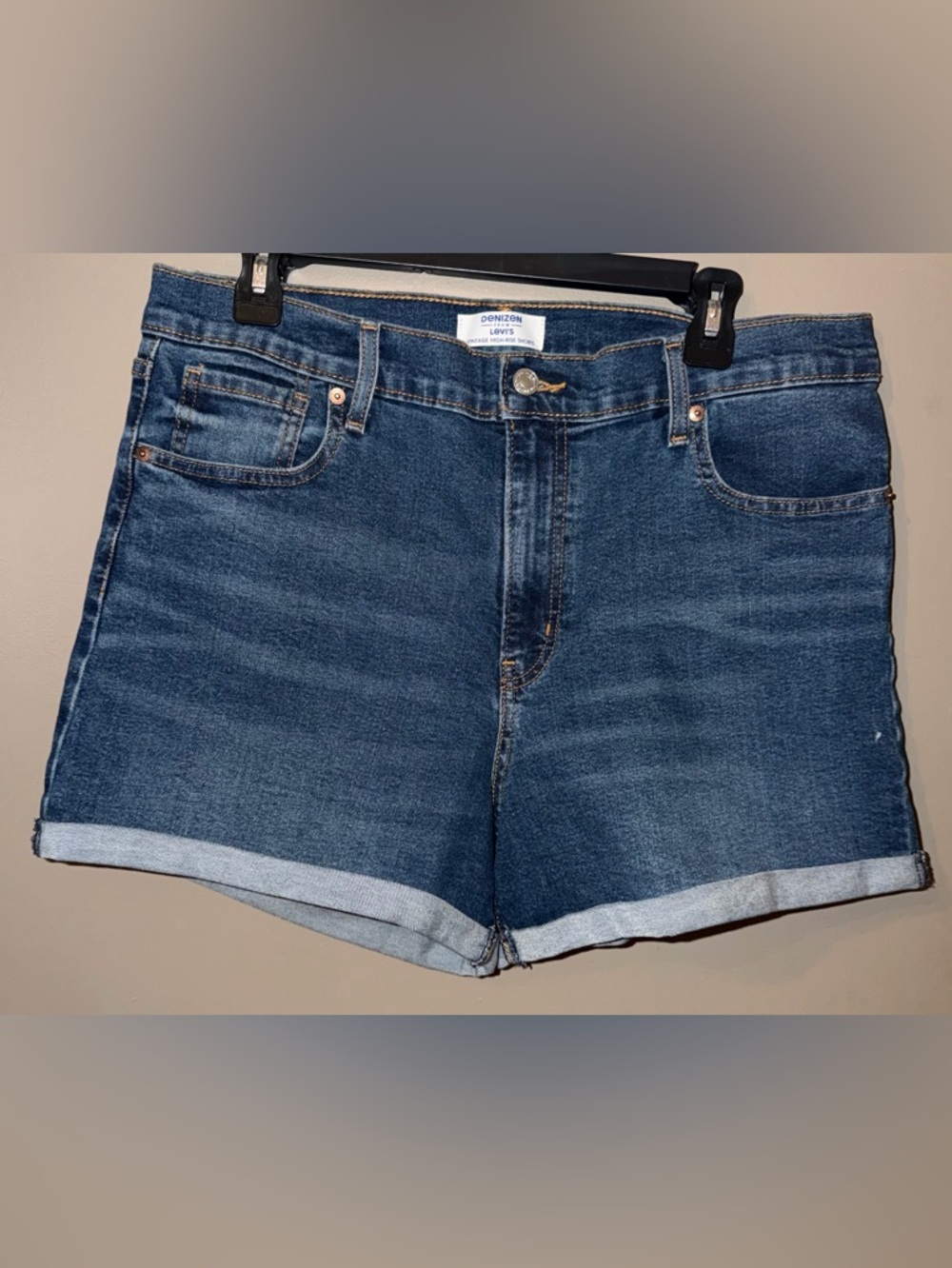 Denizen by Levi’s Vintage High Rise Denim Shorts Size 14 W32